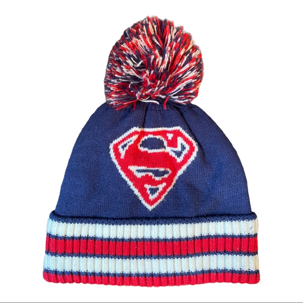 GAP KIDS BOYS DC SUPERMAN WINTER HAT XS/S BOYS HAT GIRLS HAT SUPER HERO HAT